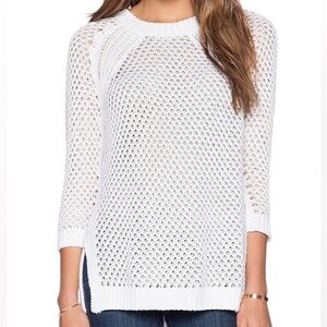 Autumn Cashmere White Knit Top